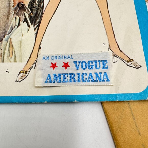 Vtg "Chester Weinberg" 2202 Vogue Americana Dress Pattern, Size 14 w/Label - Picture 2 of 10